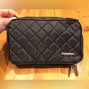 EUFORA TRAVEL JEWELRY CASE QUILTED VALUABLE HOLDER CLUTCH FULL ZIPPER NWOT